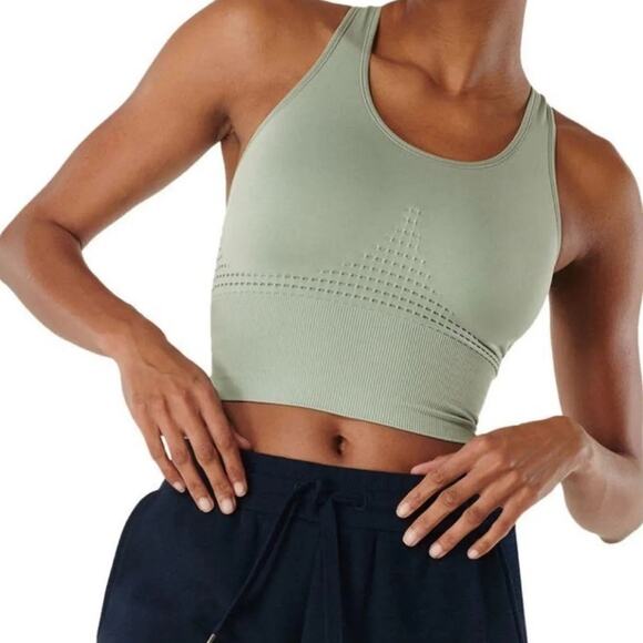 SWEATY BETTY Stamina Longline Sports Bra in Gray Size Small - Picture 1 of 6